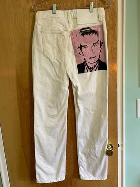 Calvin Klein Jeans White Andy Warhol Collaboration Jeans